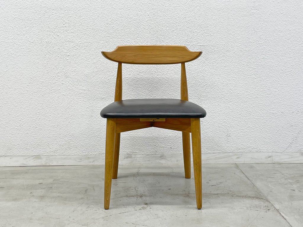 ホームデイ Homeday 北欧デザイン ダイニングチェア サイドチェア DC-114-N オーク材 × PVC 桜屋工業 〓