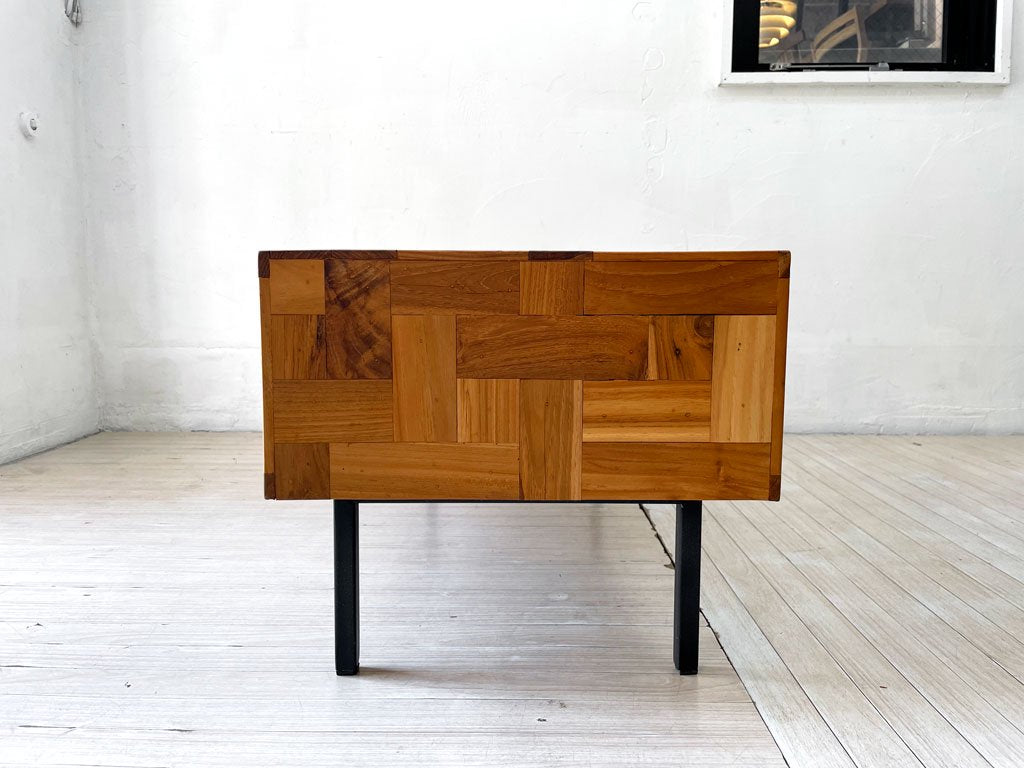 アクメファニチャー ACME Furniture トロイ コーヒーテーブル TROY COFFEE TABLE  ローテーブル チーク古材 アイアン W90cm USビンテージスタイル ★