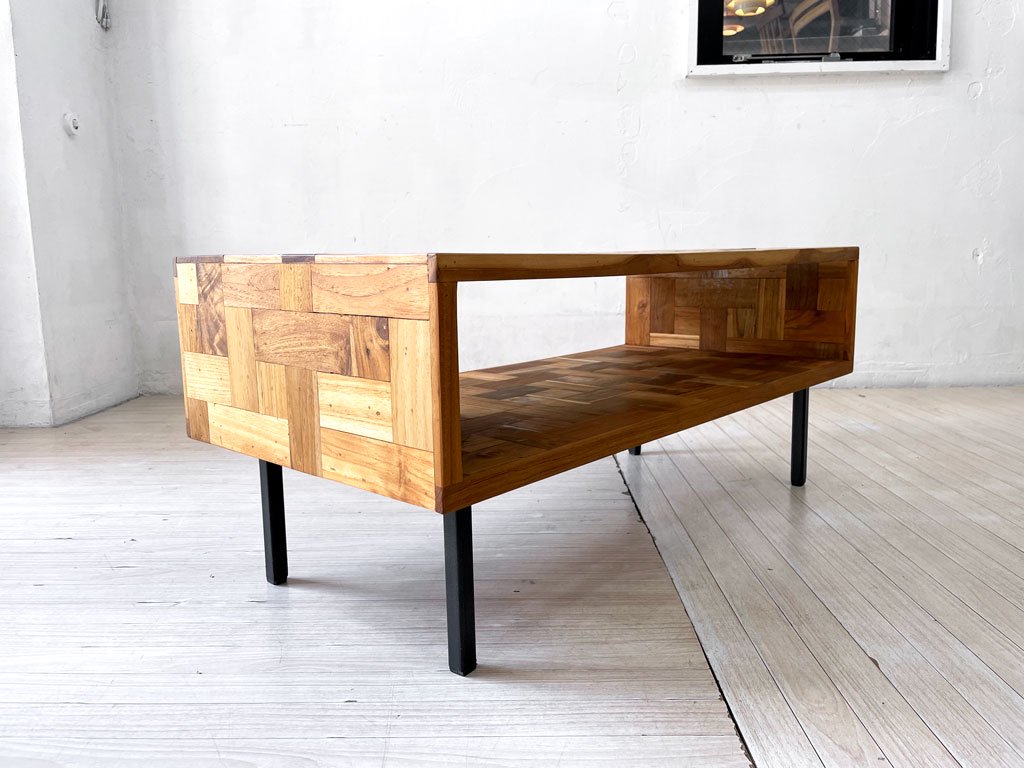 アクメファニチャー ACME Furniture トロイ コーヒーテーブル TROY COFFEE TABLE  ローテーブル チーク古材 アイアン W90cm USビンテージスタイル ★