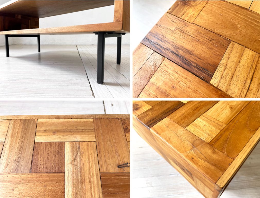 アクメファニチャー ACME Furniture トロイ コーヒーテーブル TROY COFFEE TABLE  ローテーブル チーク古材 アイアン W90cm USビンテージスタイル ★