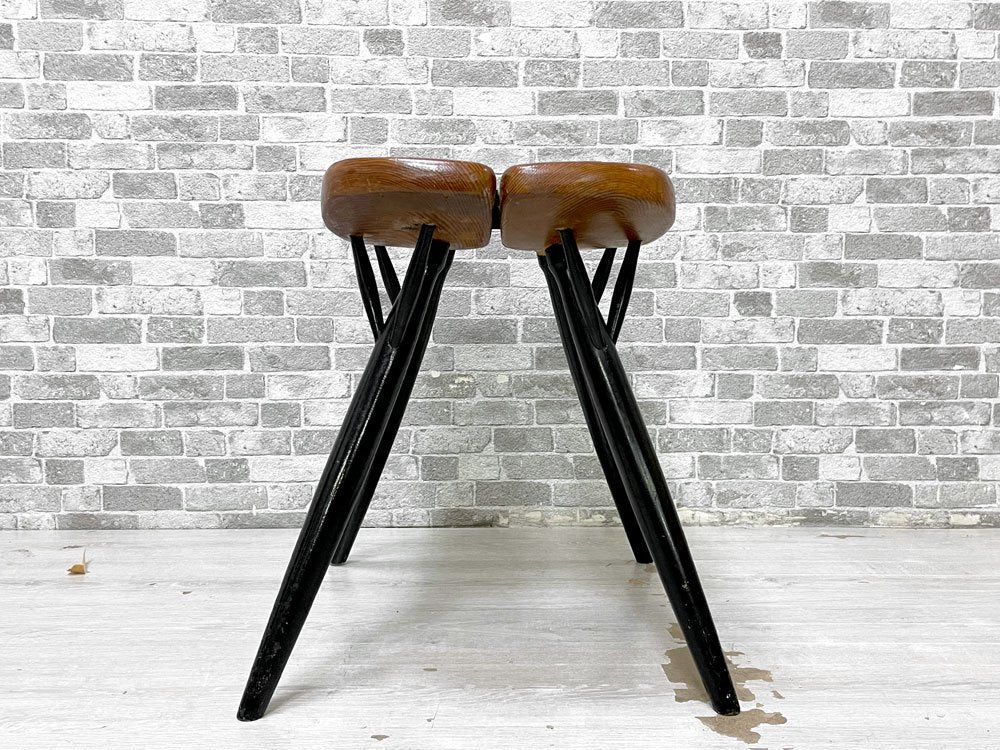 ラウカンプー Laukaan puu ピルッカ スツール pirkka stool パイン材 H40cm イルマリ・タピオヴァーラ フィンランド ビンテージ 希少 ●