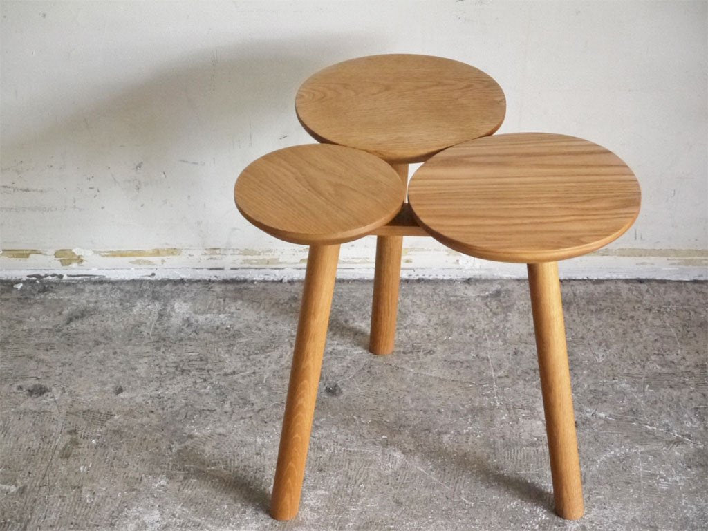 ニカリ NIKARI ジュライ スツール テーブル July stool-table  オーク無垢材 田村 奈穂 フィンランド ■