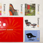 USPS 米国郵便公社発行 イームズ 100周年記念 切手シールシート 2008年限定販売 ＋ 木製フレーム ベージュマット ★