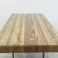 ビーナ bina グラハム ガラストップ ダイニングテーブル GRAHAM Glass top diningtable 古材 再構築 インダストリアル 定価 253,000円 〓