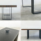 ビーナ bina グラハム ガラストップ ダイニングテーブル GRAHAM Glass top diningtable 古材 再構築 インダストリアル 定価 253,000円 〓