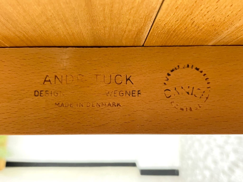 アンドレアス・タック Andreas Tuck AT333 オーク材 バタフライ ダイニングテーブル エクステンション ハンス J.ウェグナー Hans J. Wegner デンマークビンテージ ●