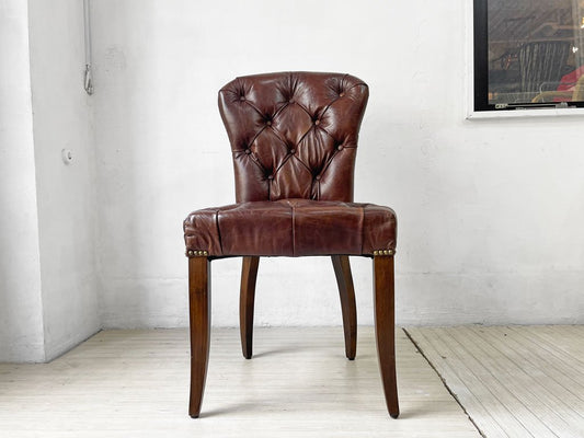 ハロ HALO チェスターチェア CHESTER CHAIR アンティークウィスキー antique whisky 本革 レザー ダイニングチェア B ★