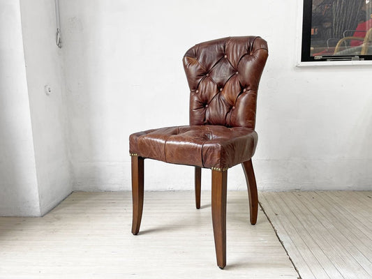 ハロ HALO チェスターチェア CHESTER CHAIR アンティークウィスキー antique whisky 本革 レザー ダイニングチェア A ★