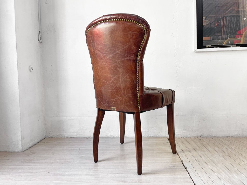 ハロ HALO チェスターチェア CHESTER CHAIR アンティークウィスキー antique whisky 本革 レザー ダイニングチェア A ★