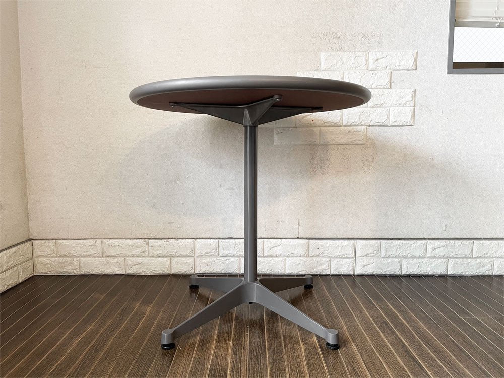 ハーマンミラー Herman Miller コントラクトテーブル Eames Contract-Base Table ラウンド Φ76cm C&R イームズ ミッドセンチュリー 廃番カラー 希少 ◎