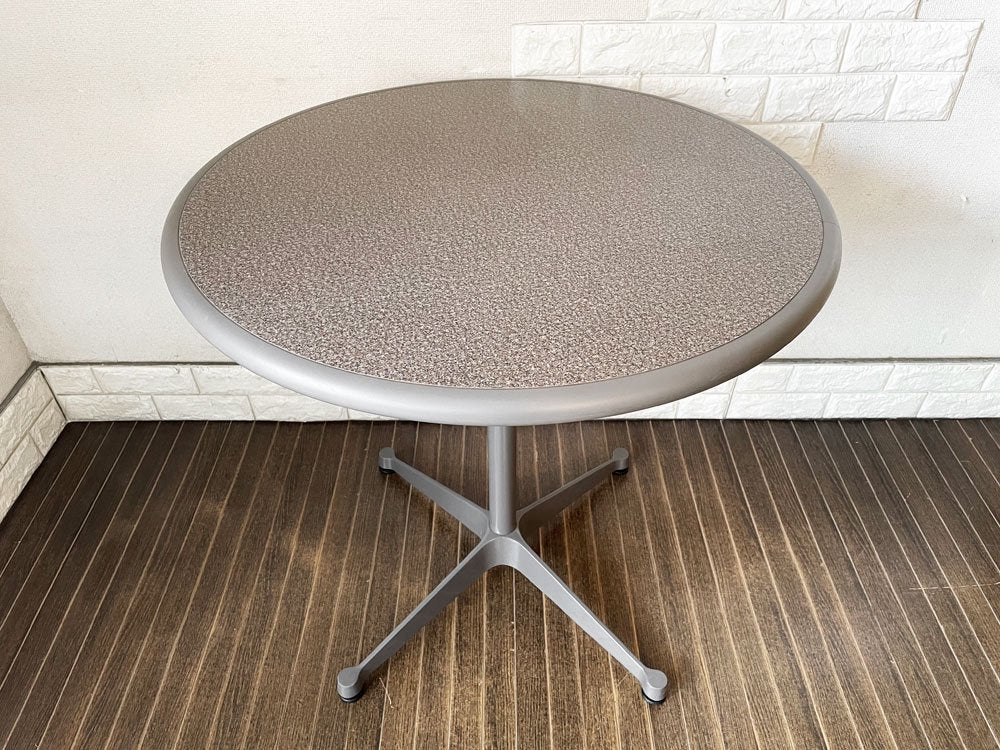 ハーマンミラー Herman Miller コントラクトテーブル Eames Contract-Base Table ラウンド Φ76cm C&R イームズ ミッドセンチュリー 廃番カラー 希少 ◎