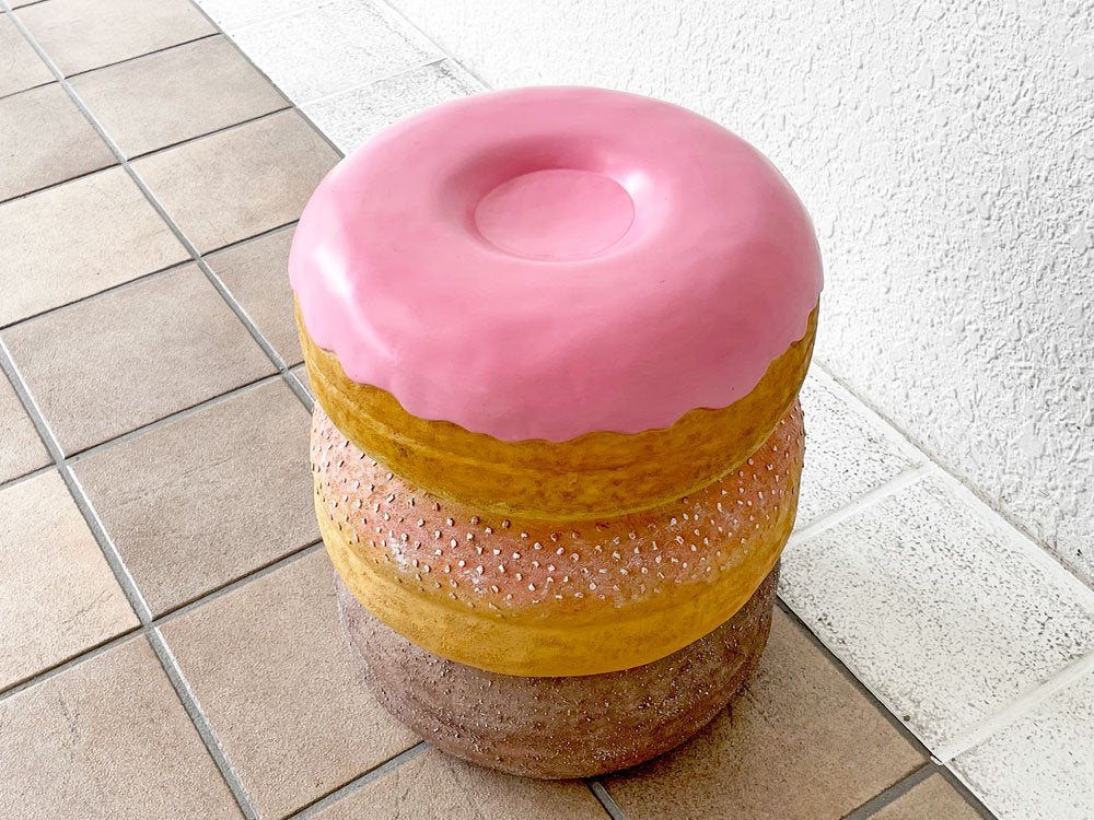 ロータリーヒロ ROTARY HERO ジャイアントフードスツール GIANT FOOD STOOL ドーナッツ bPr BEAMS取り扱い ◇