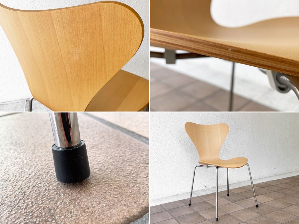 フリッツハンセン Fritz Hansen セブンチェア Seven Chair アルネヤコブセン Arne Jacobsen ナチュラル ビーチ材 北欧家具 ◇