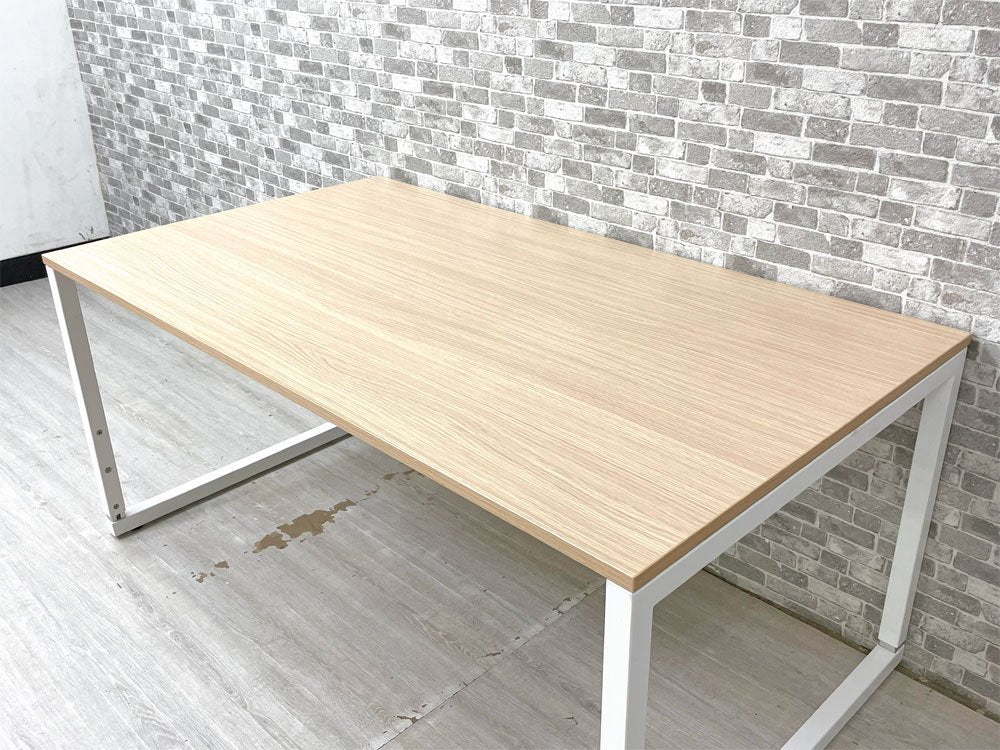 ガラージ Garage ファントーニGX fantoni オフィスデスク 木目調メラミン化粧板 スチール 高さ調整機能 定価￥64,000- ●