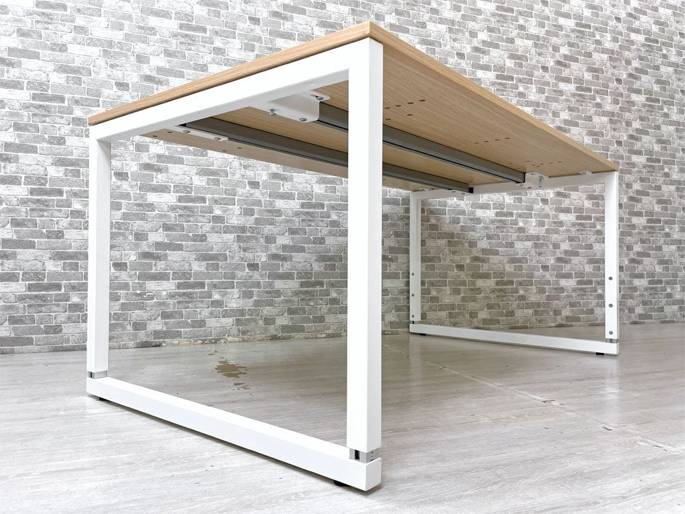 ガラージ Garage ファントーニGX fantoni オフィスデスク 木目調メラミン化粧板 スチール 高さ調整機能 定価￥64,000- ●