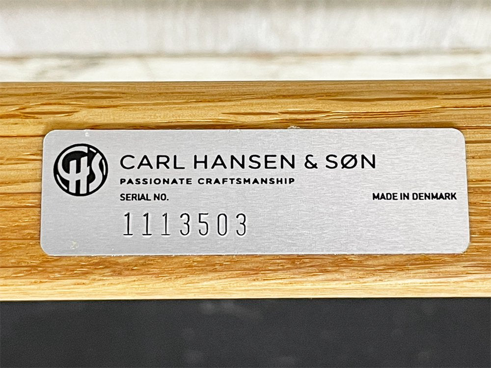 カールハンセン＆サン Carl Hansen & Son OW149 コロニアルチェア ラウンジチェア オーク材 オイル仕上げ THOR307 本革 オーレ・ヴァンシャー 北欧 デンマーク 美品 ●