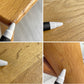日進木工 Nissin ホワイトウッド WHITE WOOD ダイニングテーブル オーク材 ブラックウォールナット WOT-680型 150cm 定価\209,000- ♪