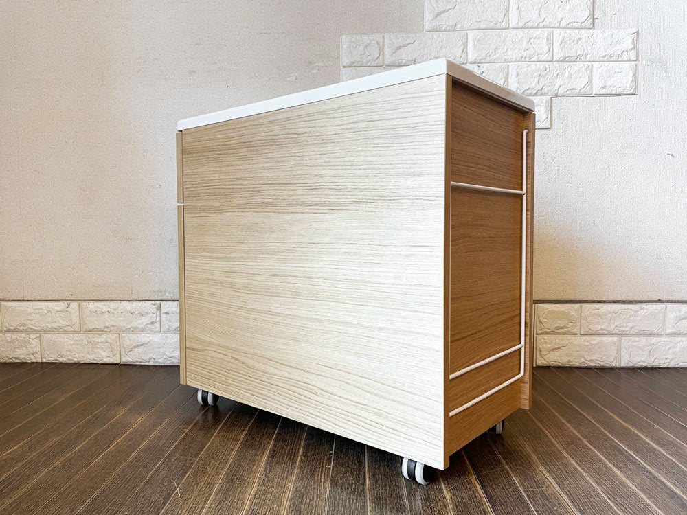 ストリングファニチャー String Furniture ワークス WORKS STORAGE UNITS モバイルキャビネット デスクワゴン オーク材 北欧家具 定価￥99,440- ◎