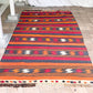 ビンテージ Vintage キリムラグ 絨毯 アフガニスタン 手織り ボーダー 310×148cm ◇