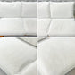 家具蔵 KAGURA モデルノ MODERNO アームレス 2Pソファ ファブリック ホワイト チェリー無垢材 クラフト家具 ●