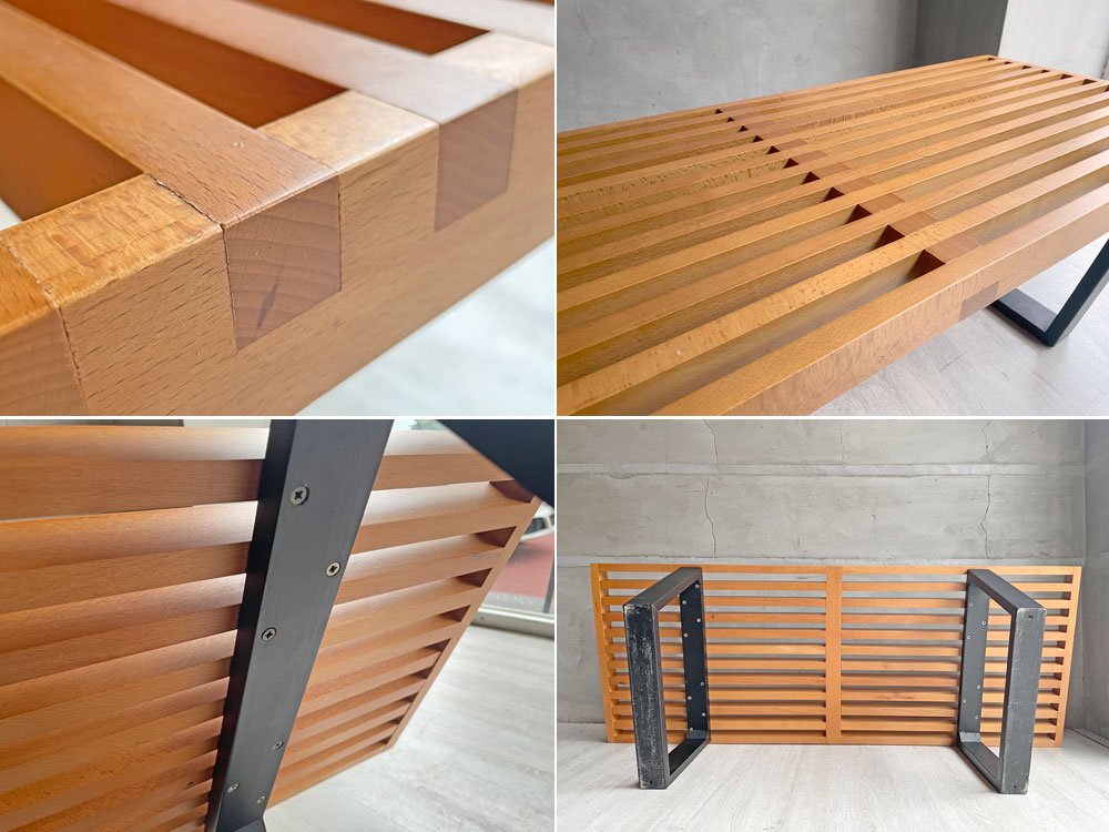 ジョージ ネルソン George Nelson プラットフォーム ベンチ Platform Bench テーブル ミッドセンチュリーデザイン リプロダクト ♪