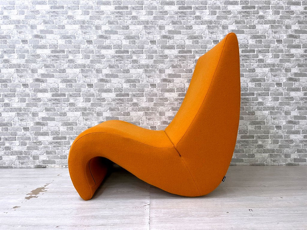 ヴィトラ vitra アムーベ Amoebe ラウンジチェア ソファ 1人掛け ヴェルナー・パントン Verner Panton スペースエイジ ダークオレンジ 定価￥246,400- ●