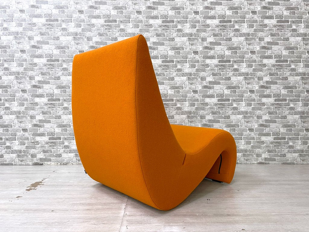 ヴィトラ vitra アムーベ Amoebe ラウンジチェア ソファ 1人掛け ヴェルナー・パントン Verner Panton スペースエイジ ダークオレンジ 定価￥246,400- ●