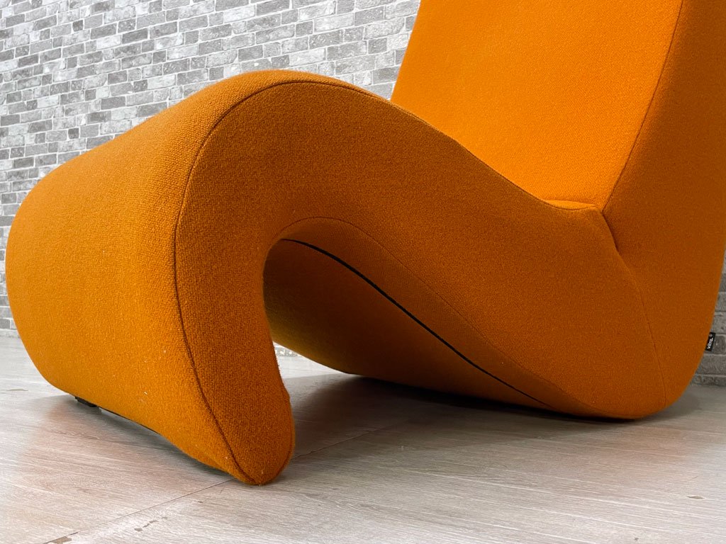 ヴィトラ vitra アムーベ Amoebe ラウンジチェア ソファ 1人掛け ヴェルナー・パントン Verner Panton スペースエイジ ダークオレンジ 定価￥246,400- ●