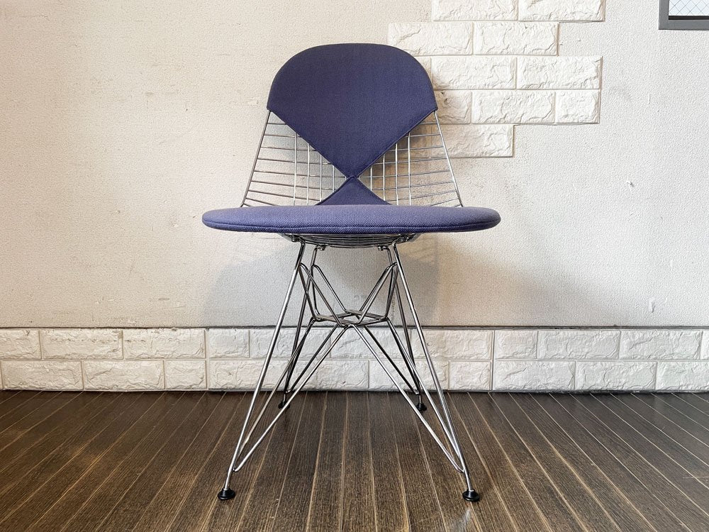 ハーマンミラー Herman Miller ワイヤーチェア Eames Wire Chair DKR2 エッフェルベース ビキニパッド付 C&R イームズ ミッドセンチュリー ◎