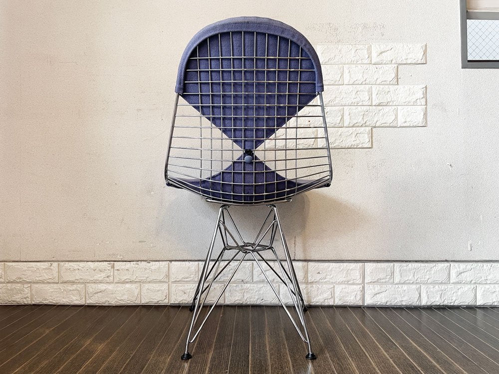 ハーマンミラー Herman Miller ワイヤーチェア Eames Wire Chair DKR2 エッフェルベース ビキニパッド付 C&R イームズ ミッドセンチュリー ◎