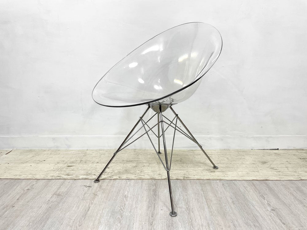 カルテル Kartell エロエス ERO S ダイニングチェア クリスタル 4本脚 フィリップ・スタルク スペースエイジ イタリア 参考定価￥77,000- ●