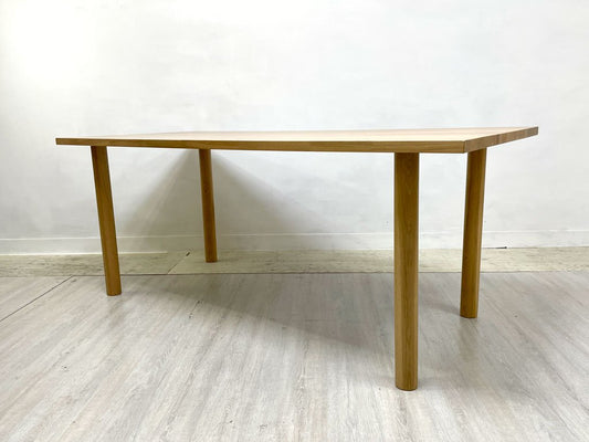 無印良品 MUJI 板と脚でできた木製テーブル ダイニングテーブル オーク無垢集成材 W180×D80cm 定価￥69,900- ●
