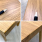 無印良品 MUJI 板と脚でできた木製テーブル ダイニングテーブル オーク無垢集成材 W180×D80cm 定価￥69,900- ●