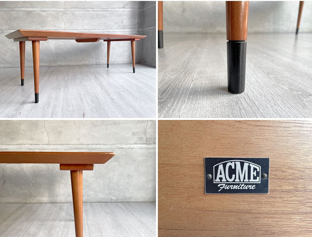 アクメファニチャー ACME Furniture カーディフ CARDIFF コーヒーテーブル ハックベリー無垢集成材 廃番 定価￥57,200- 現状品 ♪