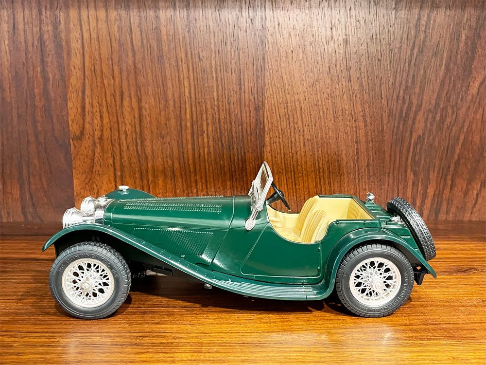 ブラーゴ Bburago ジャガー JAGUAR SS100 1937 グリーン ダイキャストモデル ミニカー 1/18 イタリア製 ◇