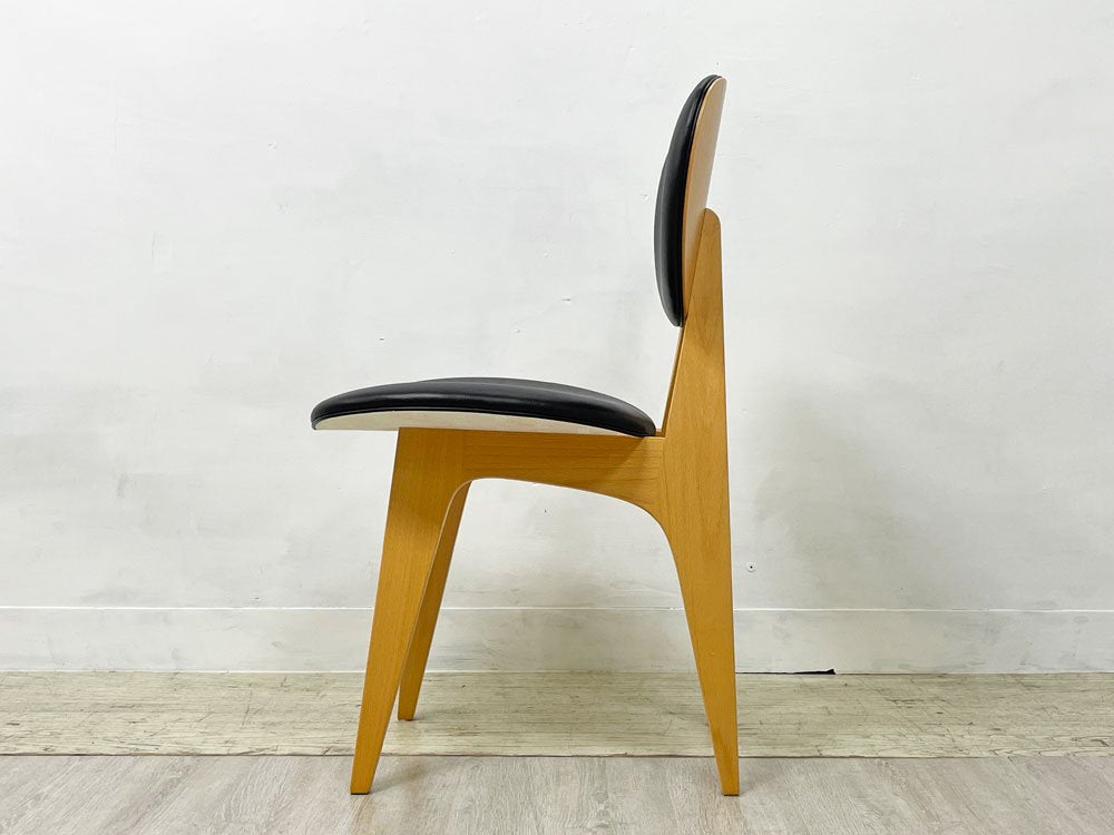 イデー IDEE 長大作 ダイニングチェア DINING CHAIR ブナ材 PVCレザー ジャパニーズモダン ●