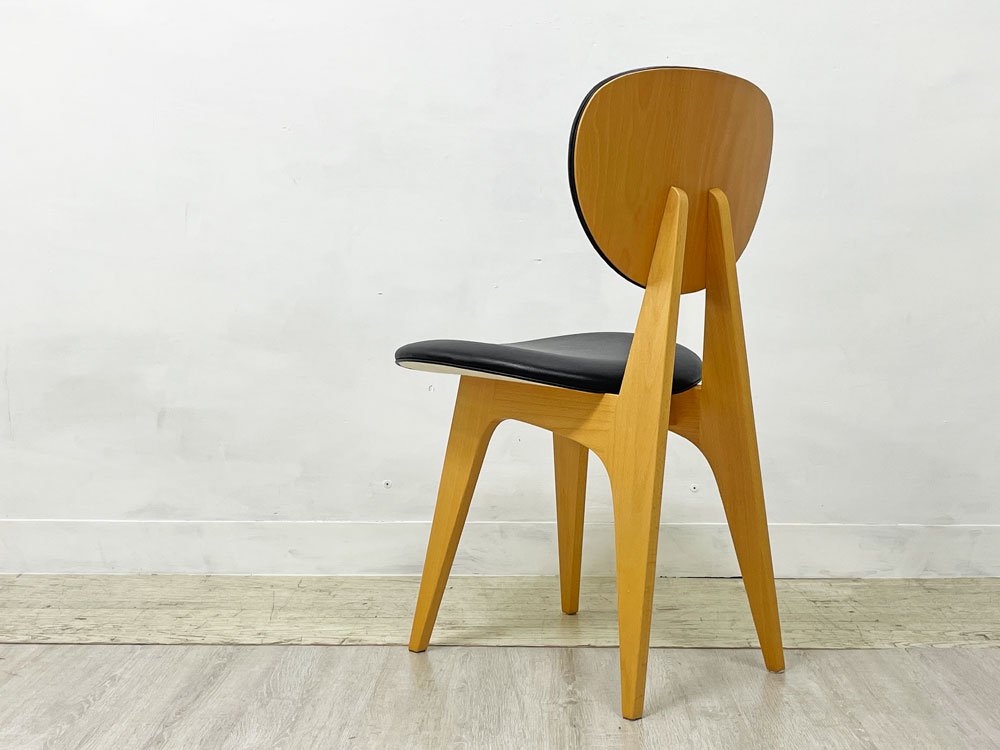 イデー IDEE 長大作 ダイニングチェア DINING CHAIR ブナ材 PVCレザー ジャパニーズモダン ●