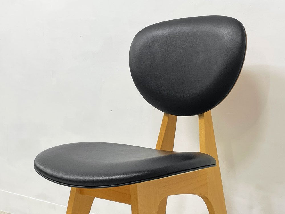 イデー IDEE 長大作 ダイニングチェア DINING CHAIR ブナ材 PVCレザー ジャパニーズモダン ●