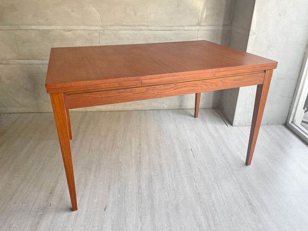 デンマークビンテージ Danish Vintage チーク材 エクステンション 伸長式 ダイニングテーブル 120～200cm 北欧家具 デンマーク♪