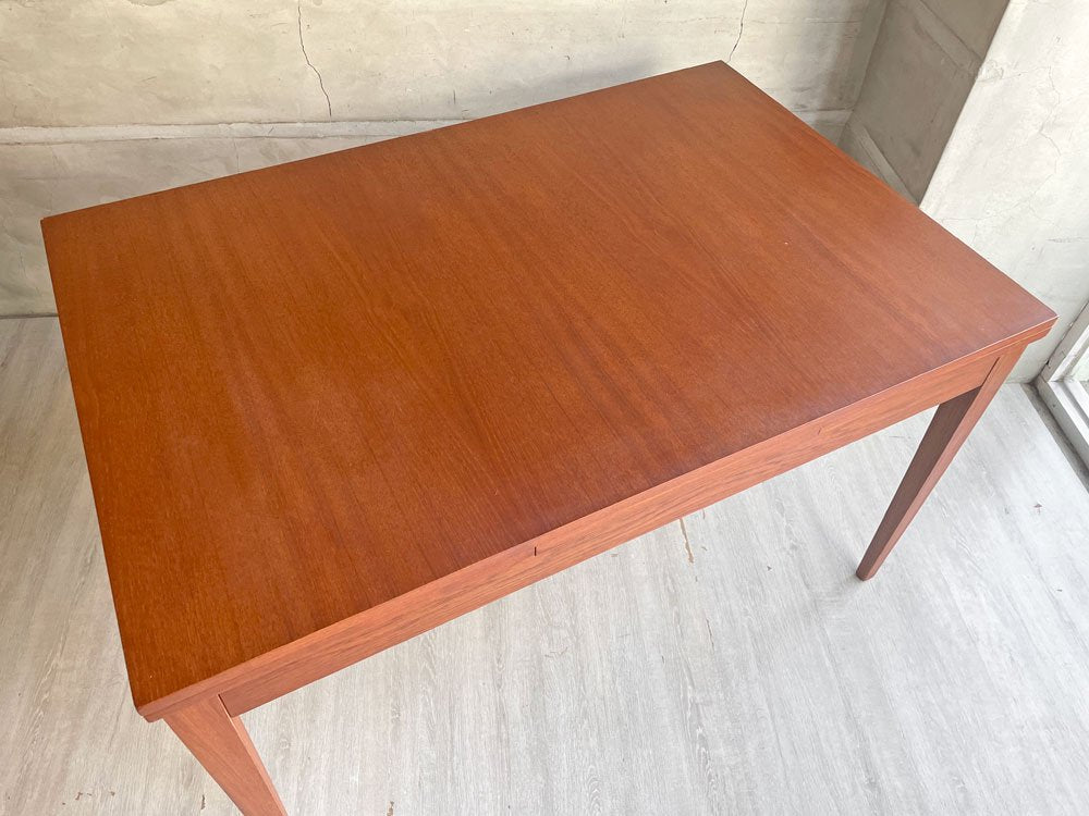 デンマークビンテージ Danish Vintage チーク材 エクステンション 伸長式 ダイニングテーブル 120～200cm 北欧家具 デンマーク♪