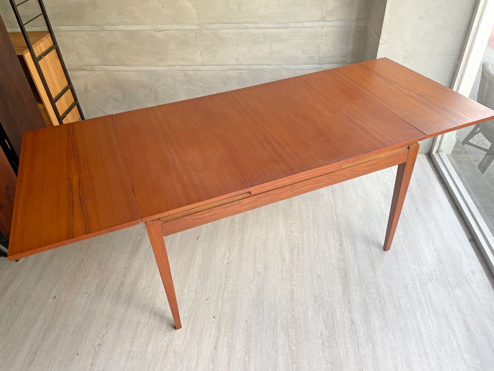 デンマークビンテージ Danish Vintage チーク材 エクステンション 伸長式 ダイニングテーブル 120～200cm 北欧家具 デンマーク♪