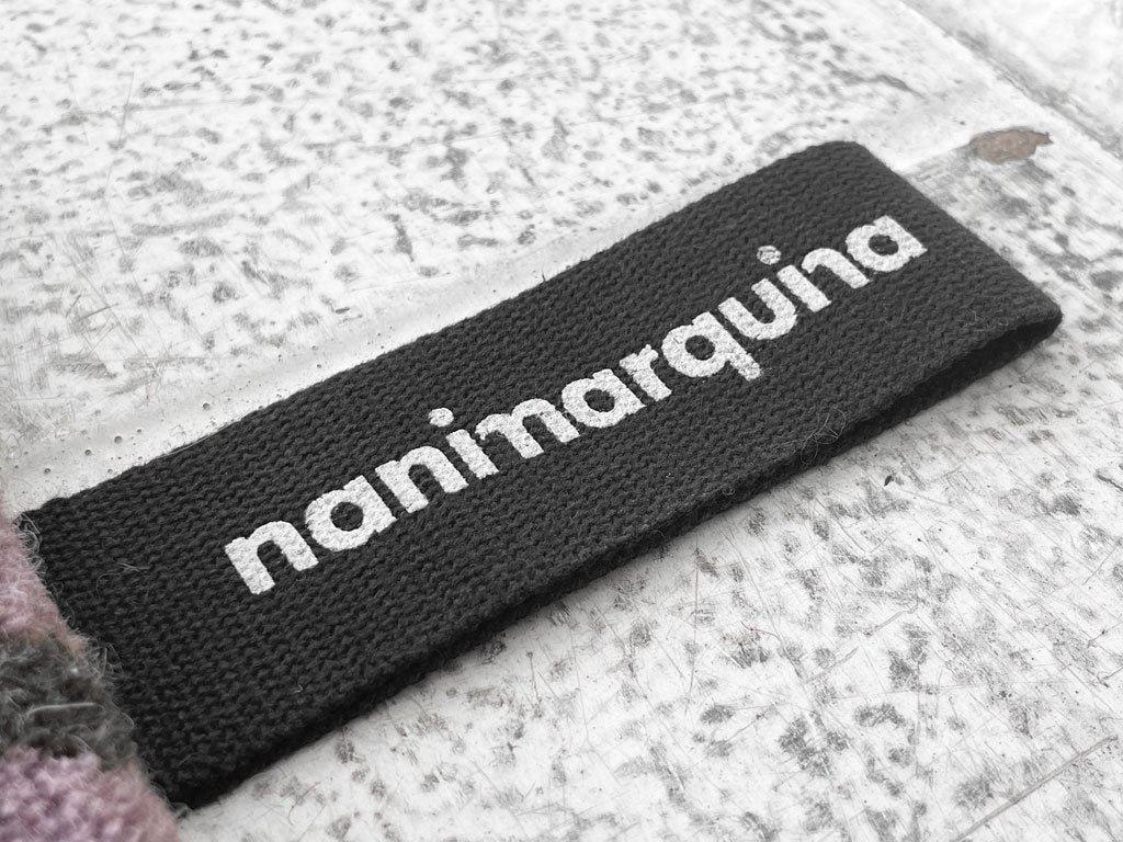 ナニマルキーナ Nanimarquina ラグマット 140×200 ラナウール100％ パープル 幾何学模様 コンテンポラリー スペイン SEMPRE取扱 ◇