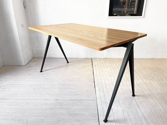 ヘイ HAY ピラミッドテーブル01 PYRAMID TABLE 01 オーク材 × スチール脚 コンパスレッグ ナチュラルモダン 定価\176,000- ★