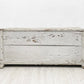 フランスビンテージ French Vintage 木製 ブランケットボックス ウッドボックス ベンチ ライトグレー ペインテッド シャビーシック 収納箱 店舗什器 ●