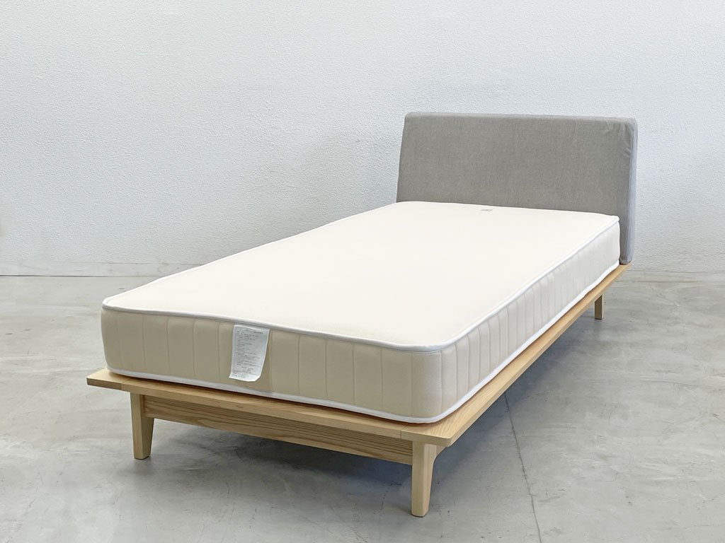 イデー IDEE オレイエ OREILLER シングルベッド Single BED アッシュ材 + イデー オリジナル マットレス A 美品 174,000円 〓