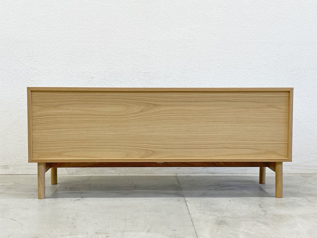 イデー IDEE スティルト サイドボード L STILT SIDEBOARD L ナチュラル×ホワイト オーク材 マリナ・ボーティエ 展示品相当 定99,000円 〓