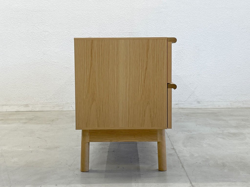 イデー IDEE スティルト サイドボード L STILT SIDEBOARD L ナチュラル×ホワイト オーク材 マリナ・ボーティエ 展示品相当 定99,000円 〓