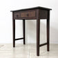 チェリー CHERRY 桜屋工業 ホームデイ HOMEDAY レタルデスク Letal Desk コンソールテーブル 机 抽斗2杯 天然木 ラッカー塗装 ダークブラウン W72 廃番 ●