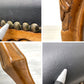 ヨーロピアンクラシカル スツール 猫脚 鋲打ち ビーチ材 ビンテージスタイル ●