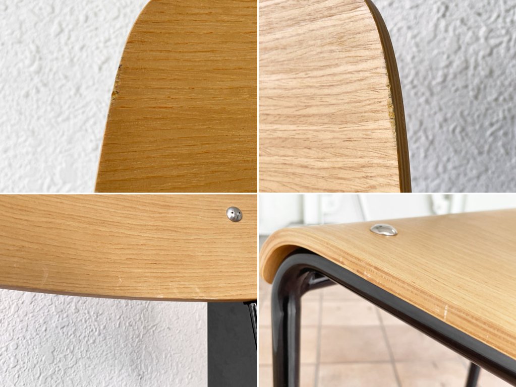 関家具 トーラスチェア Taurus Chair ダイニングチェア アッシュ材×スチール ブラックカラー インダストリアル 
 B ◇